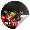Borrelplank - Stilleven - Vintage Wandcirkel behangsticker klein -3d