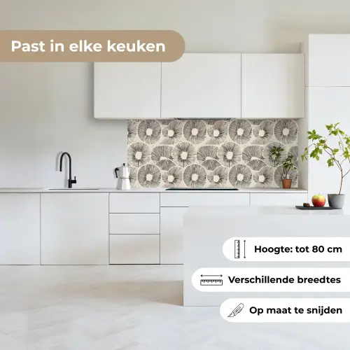 Cirkels - Patroon - Zwart keuken achterwand 2 middel 871 -sfeer4_NL