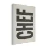 Vintage - Chef - Japandi - Zwart PET vilt klein -3d