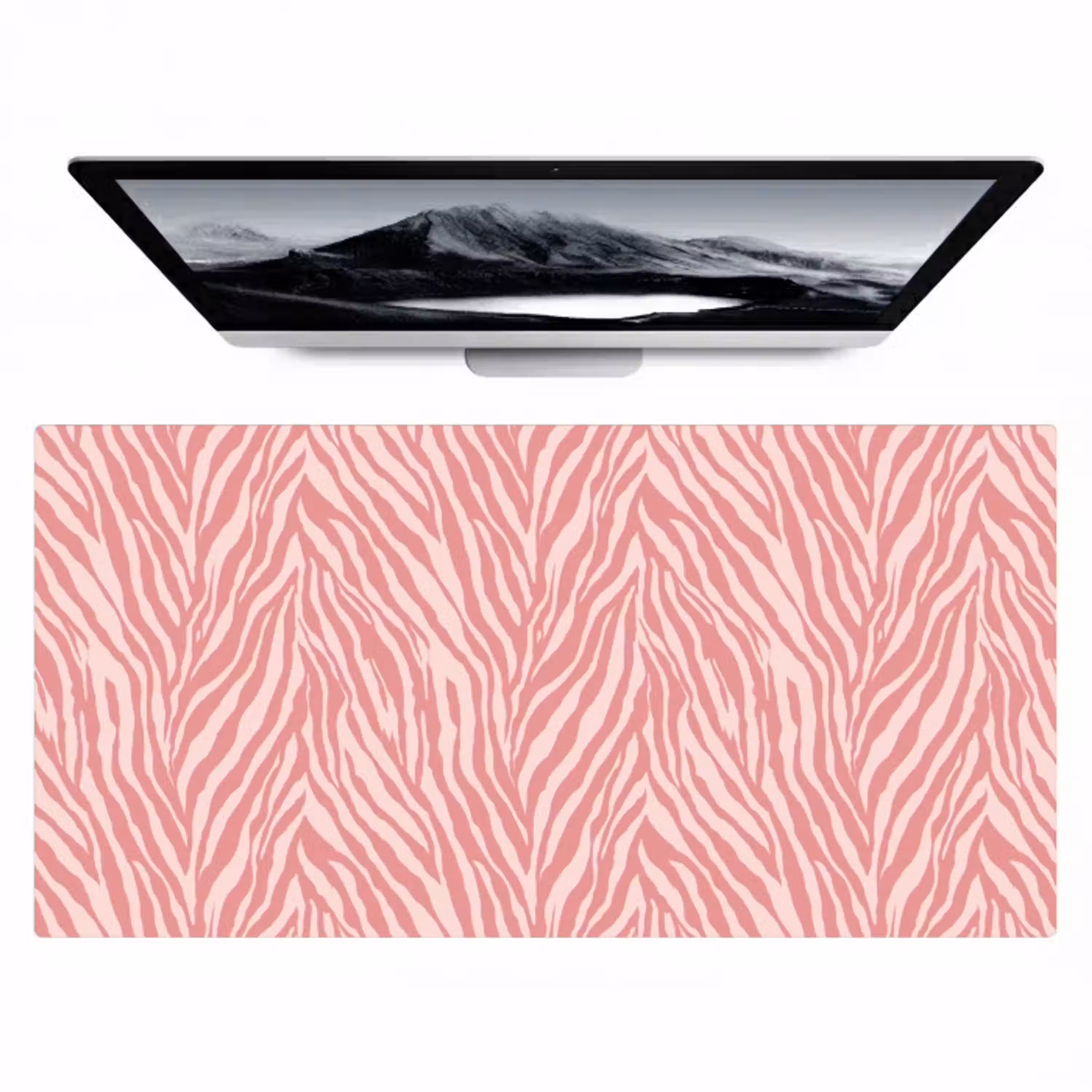 Zebra - Print - Roze Muismat XXL klein 681 -zzz3d