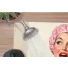 Vrouw - Douche - Roze muismat rubber klein -closeup