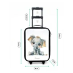 Baby olifant Kinderkoffer - Zwart klein -productfoto_formaten
