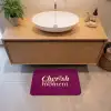 Cherish every moment - Cocktailglas - Bordeaux Badmat klein -sfeer1