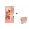 Roze - Retro - Vrouw fotobehang vinyl groot -3d