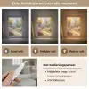 Bloemen - Bomen - Kunst - Watercolor Light Box met kabel (Tafellamp) klein -USP_lichtkleurNL