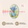 Gieter - Lavendel - Bloesems Akoestische PET Vilt - Rond klein -USP_NL
