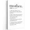 Moeder definitie - Quotes - Mother - Spreuken canvas 2cm klein -z3d