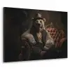 Ijsbeer - Hoed - Bril - Stoel Textielframe zwart klein -3d