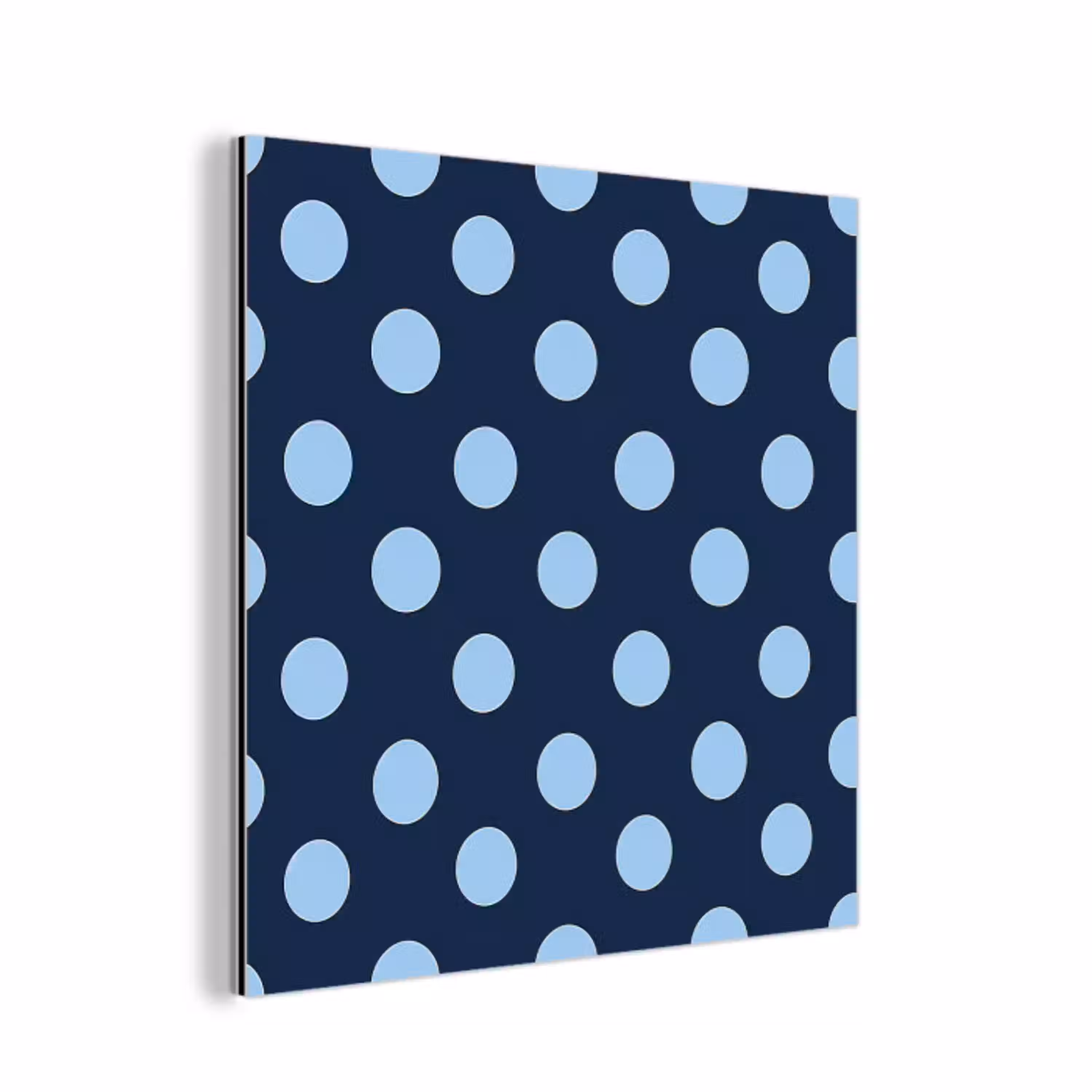 Klassiek - Dots - Blauw aluminium wit klein 46 -3d