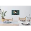 Geit - Hoorns - Kokskleding Muursticker klein -eettafel