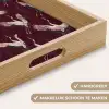 Kraanvogels - Klassiek - Bordeaux Dienblad Rechthoek middel 911 -USP_HandgreepNL