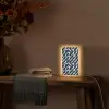 Abstract - Patroon - Blauw Light Box met kabel (Tafellamp) klein 925 -sfeer4