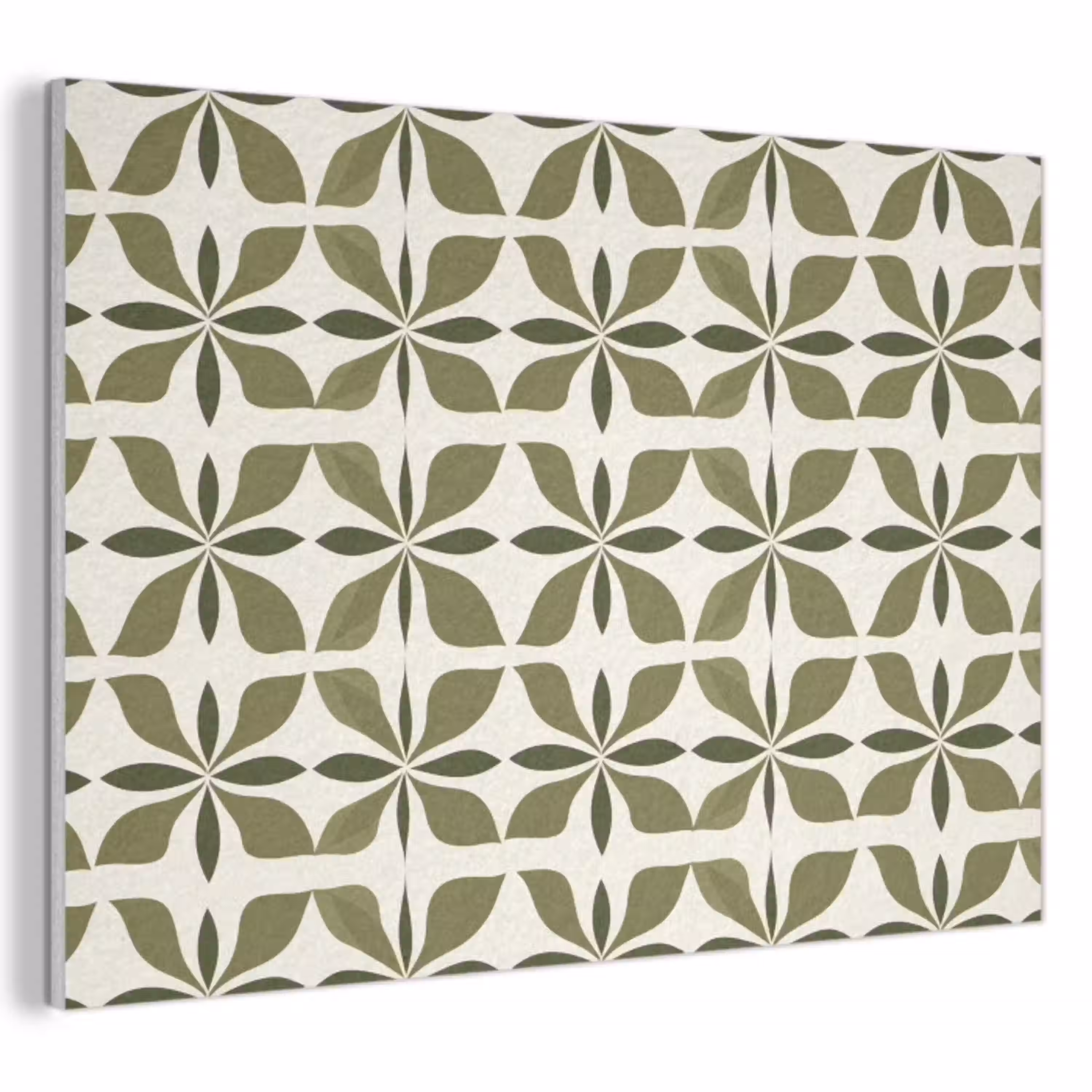 Botanisch - Retro - Groen PET vilt klein 837 -3d