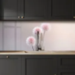 Bloemen - Bollen - Roze keuken achterwand 2 middel -sfeer1