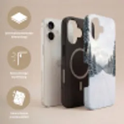 Weg - Sneeuw - Naaldbos - Winter - Avontuurlijk Toughcase MagSafe Apple iPhone 17 klein -USP_Lagen_NL