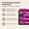 Frambozen - Waterdruppels - Vruchten Inductie beschermer vinyl 3mm middel 274 -zzzzzzusp-haakje_FR