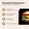 Hamburger - Graffiti - Verf - Kleurrijk - Eten - Abstract Inductie beschermer vinyl 3mm middel -tsfeer2_DE