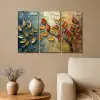 Boom - Bladeren - Natuur - Verflook Canvas - Meerluiken 3 luik klein -sfeer1