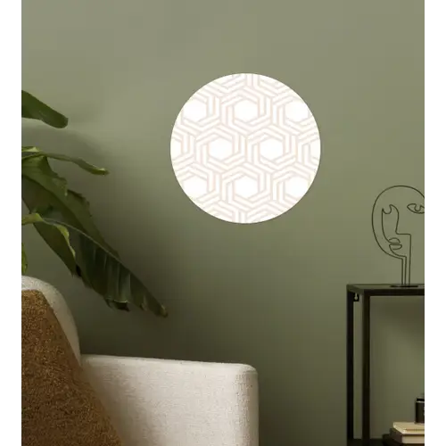 Design - Geometrie - Patroon Wandcirkel behangsticker klein 186 -sfeer2