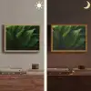 Bladeren - Schaduw - Groen - Textuur Light Box met batterij (Wandlamp) middel -sfeer3