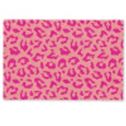 Panterprint - Roze - Dierenprint - Minimalistisch Deurmat klein -zkaufland3d
