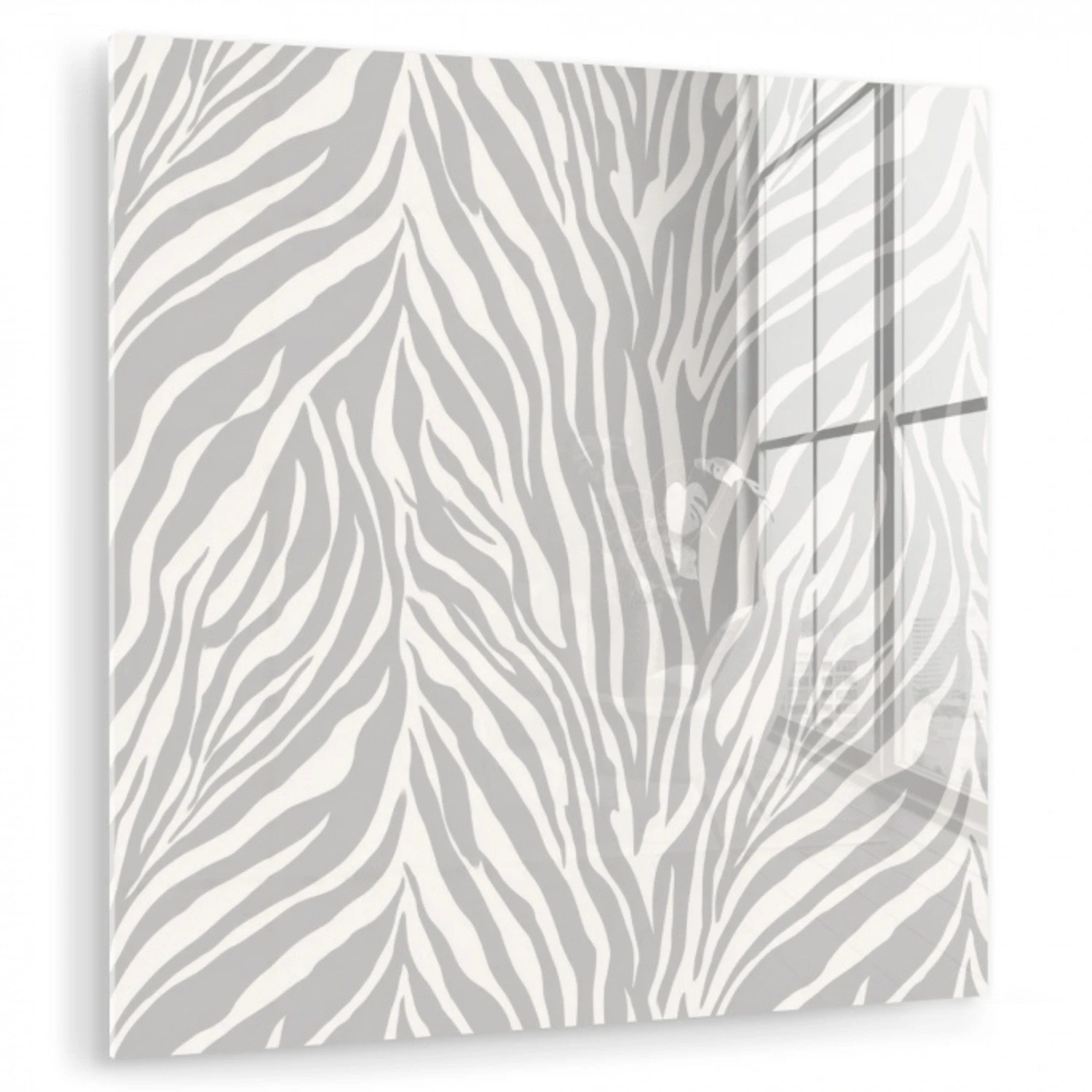 Zebra - Motief - Grijs plexiglas 5mm klein 11 -zzzproduct_nieuw