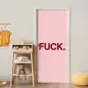 Statement - Krachtig - Roze deurposter klein -sfeer4