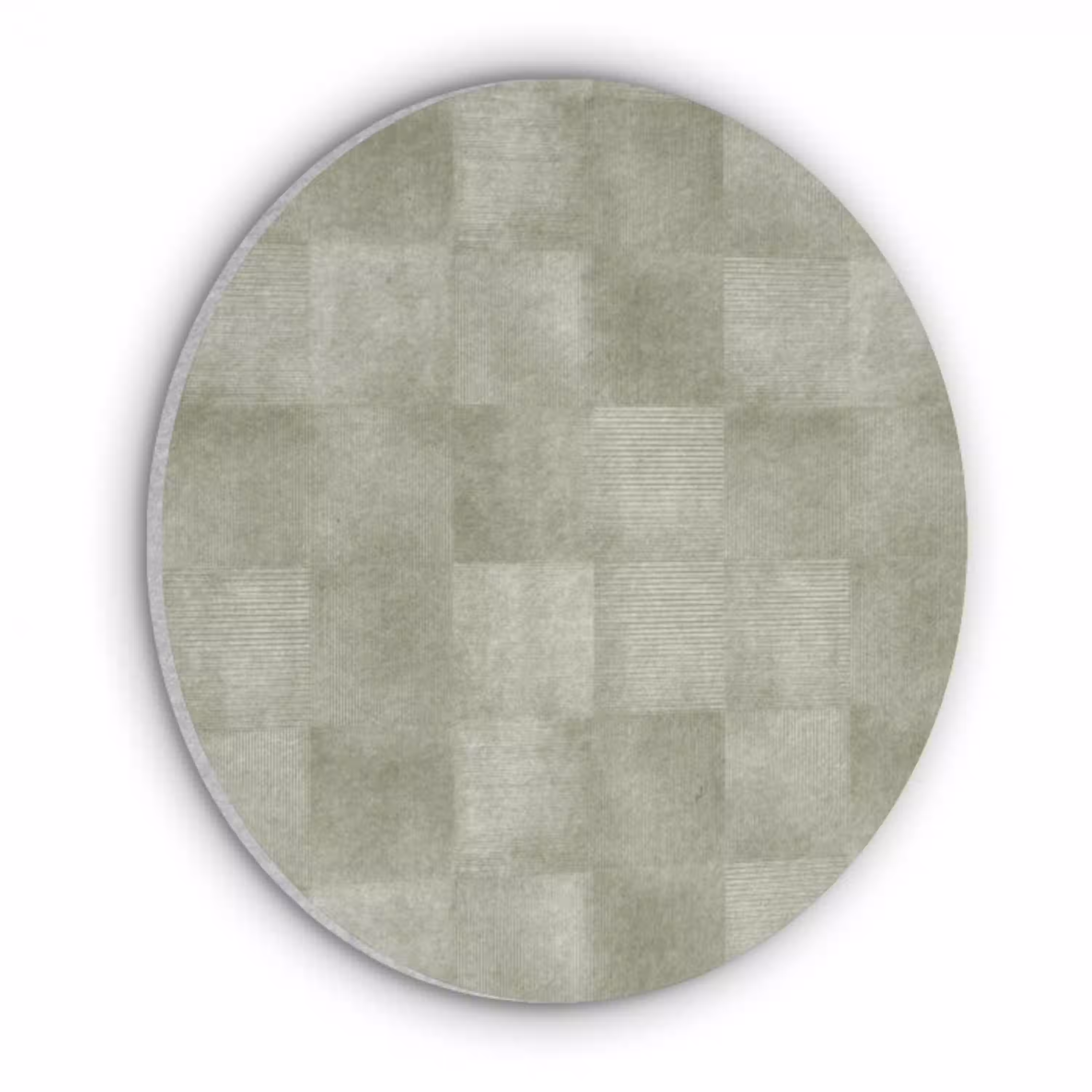 Vlakken - Rustiek - Groen Akoestische PET Vilt - Rond klein 838 -3d