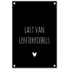 Last van lentekriebels - Quotes - Spreuken tuinposter los doek klein -3d