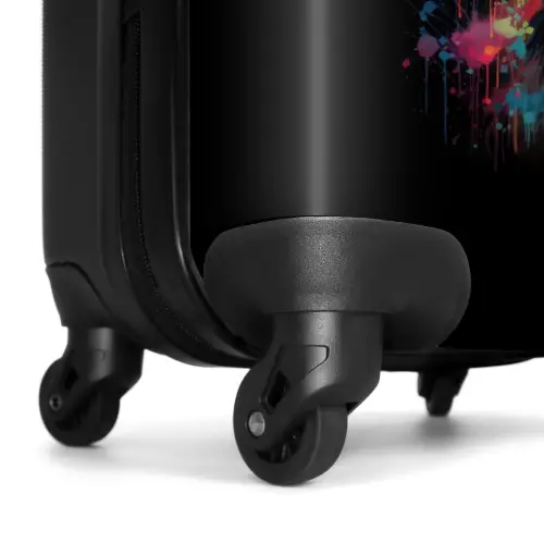 Hert met Gewei Tussen Graffiti Spray NBS - Handbagage koffer - Kinderen Unisex middel -wiel