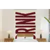 Rood - Vintage - Decoratie - Japandi fotobehang vinyl groot -bed