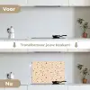 Terrazzo -  Patroon - Kleurrijk - Steen keuken achterwand spatscherm klein 900 -voor_na_NL