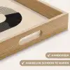 Grafisch gebogen motief - Beige Dienblad Rechthoek middel -USP_HandgreepNL