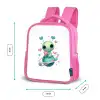 Ruimtewezentje met hartjesantennes en planeetringen Kinderrugzak - Roze middel -productfoto_formaten