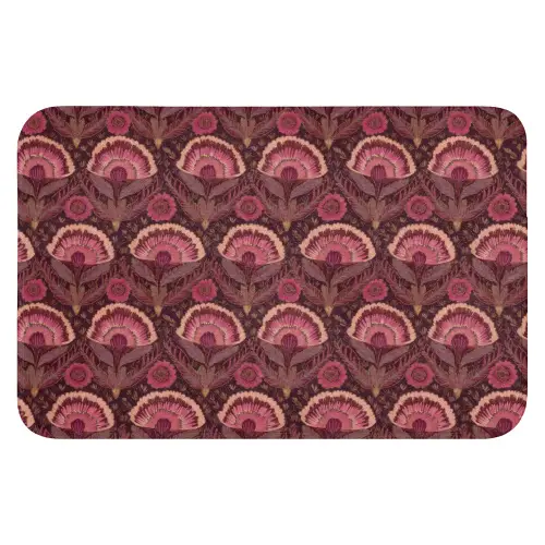 Antiek - Bloemen - Kleurrijk WCmat klein 1009 -3d