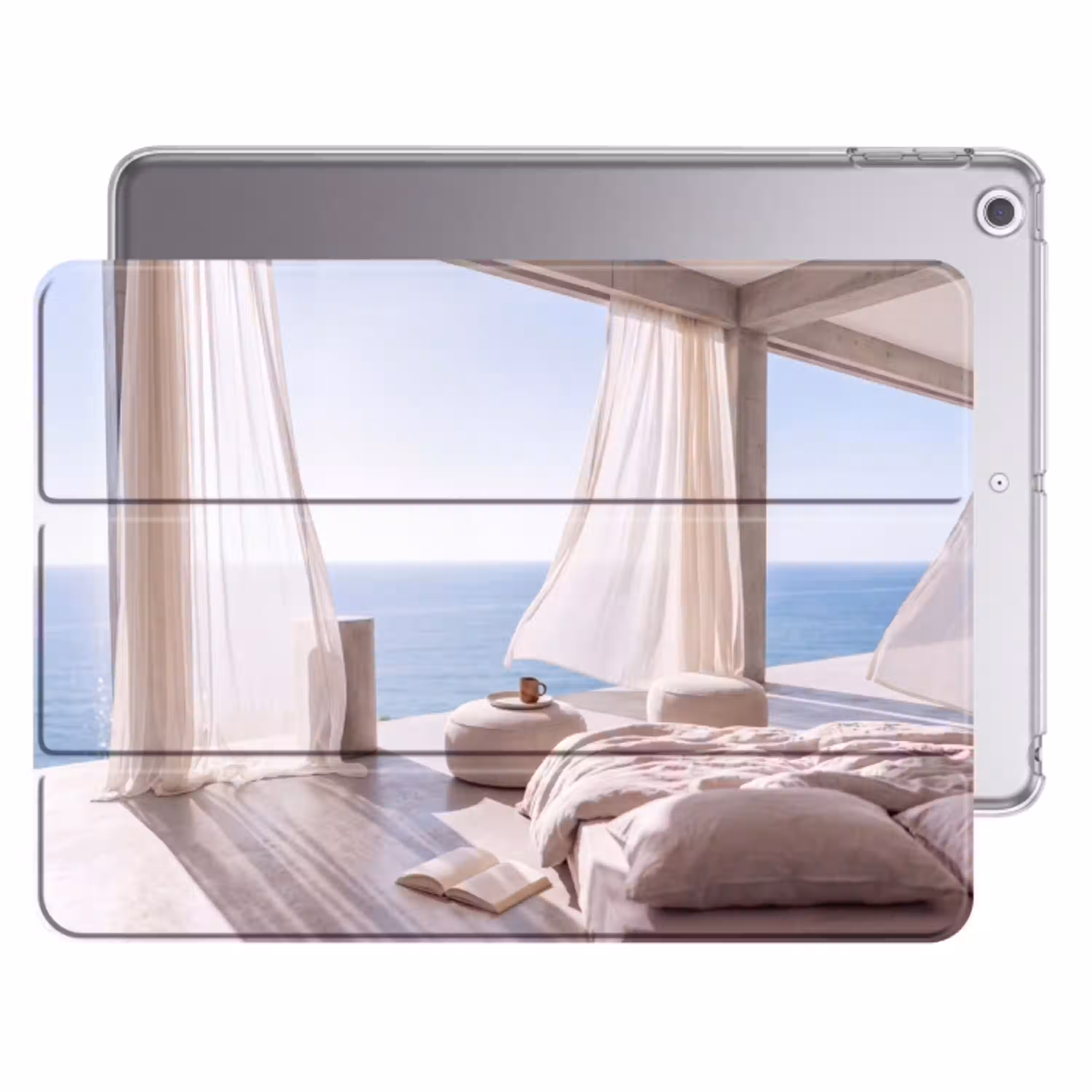 Interieur - Zeezicht - Modern - Rust - Beige Apple iPad 2017 middel -threedimensional_3d_global