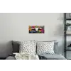Schedel - Bloemen - Graffiti Muursticker klein -slaapkamer