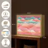 Golven - Kleurrijk - Abstract Light Box met batterij (Wandlamp kind) middel -USP_websiteoverzichtNL