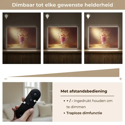 Framboos - Smoothie - Drinken - Roze Light Box met batterij (Wandlamp) middel -USP_dimbaarNL