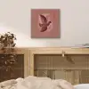 Illustratie - Vogels - Abstract - Roze aluminium wit klein -sfeer3