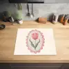 Tulp - Lijst - Ovaal - Illustratie Inductie beschermer vinyl 3mm middel -sfeer5