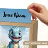 Draak - Blauw - Jongens - Kinderen Light Box met kabel (Kinderlampje) klein -USP_websiteprintNL