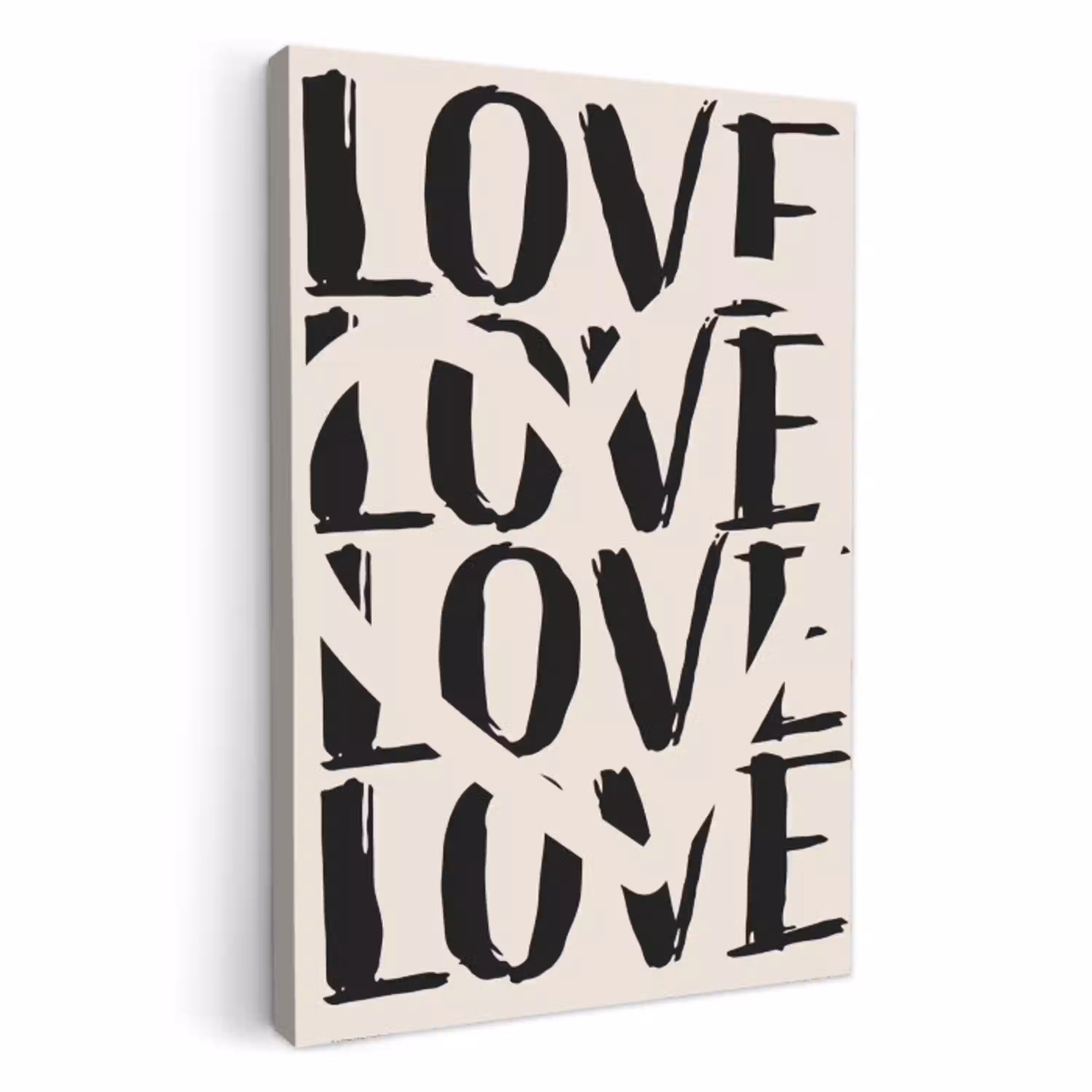 Love - Hart - Beige KitchenYeah - Keuken - Canvas klein -3d