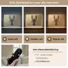 Kreeft - Zwart - Goud - Luxe Light Box met batterij (Wandlamp) middel -USP_lichtkleurNL
