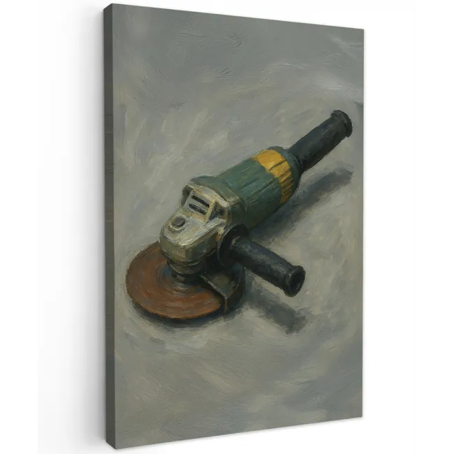 Haakse slijper - Schilderij - Gereedschap canvas 2cm klein -z3d