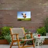 Koe in de Weide Tuinposter op houten frame 2 cm dik klein -sfeer3