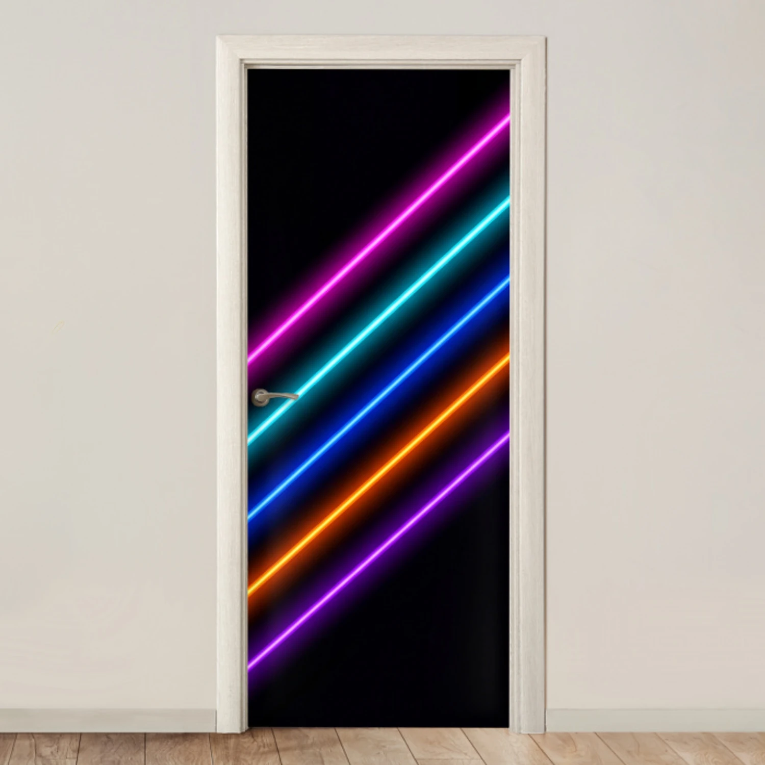 Esthetiek - Retro - Neon deurposter klein -3d_beige