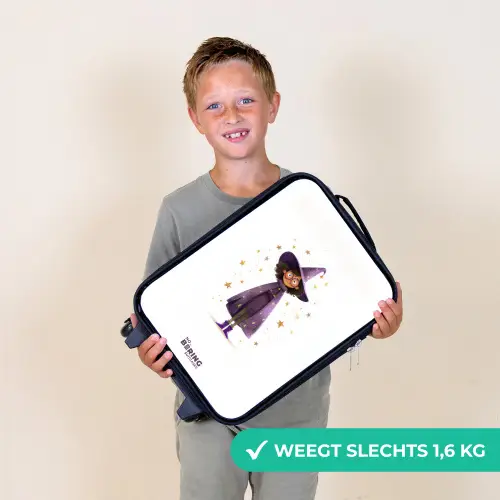 De paarse tovenaarsmantel Kinderkoffer - Zwart klein -sfeer4_NL