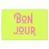 Groen - Roze bonjour - art-deco Placemat vinyl groot -zzsfeer1_Kitchenyeah-website