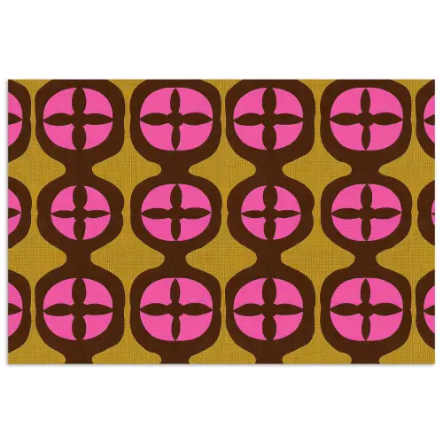 Modern - Patroon - Roze poster papier klein 62 -3d